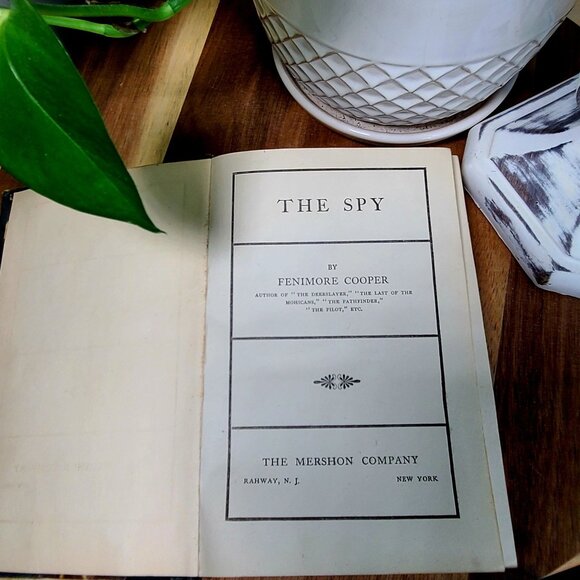 Set of 3 James Fenimore Cooper Hard Cover Novels, The Red Rover, The Spy, The Tw - Picture 5 of 9
